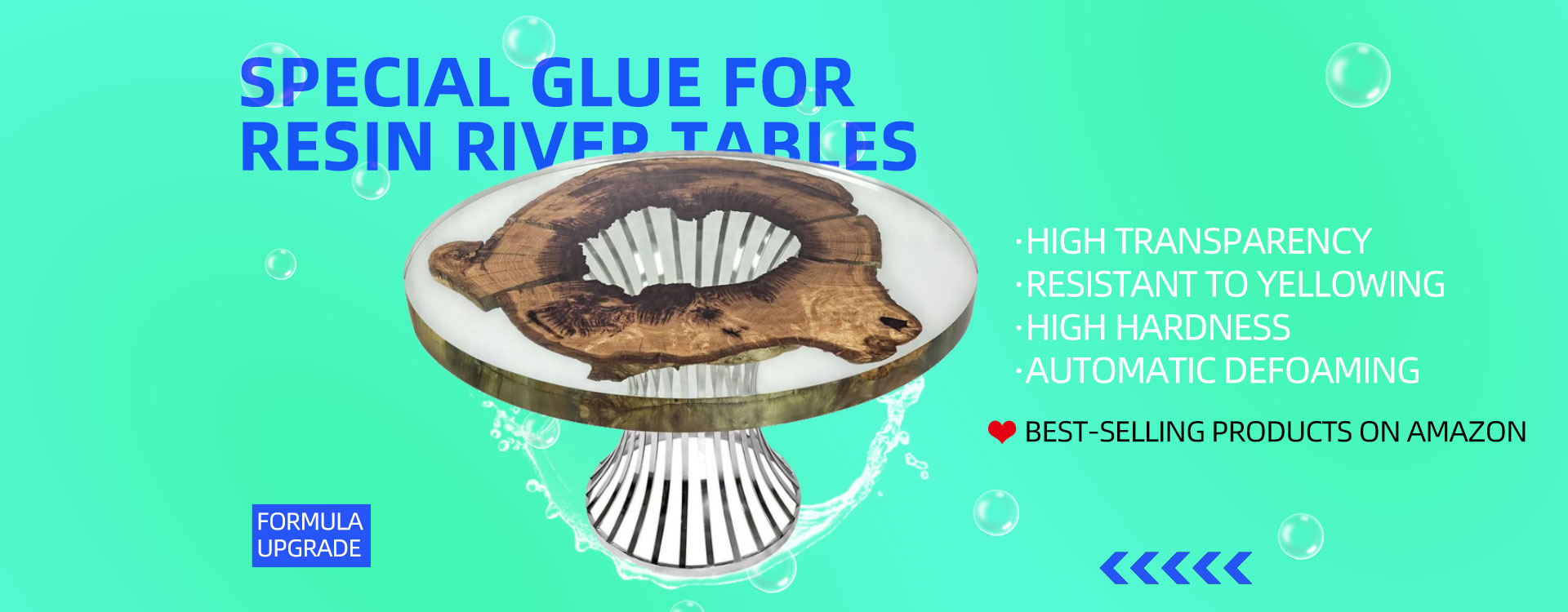 Special glue for resin river tables