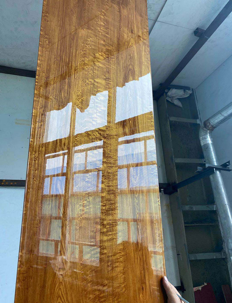 Solution for coating crystal film on furniture surfaces